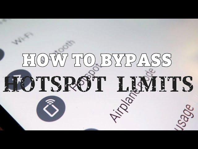 How To BYPASS MOBILE HOTSPOT LIMITS On any Carrier To Your Laptop with PDA Net +