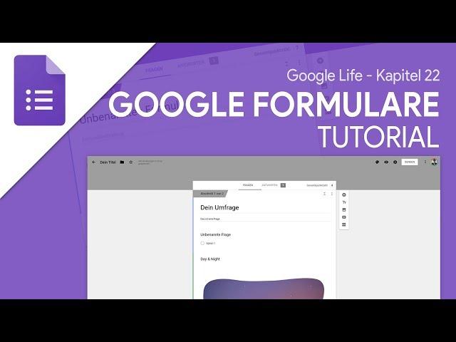 Umfragen & Quizze einfach erstellen | Google Formulare (Tutorial) Google Life #22