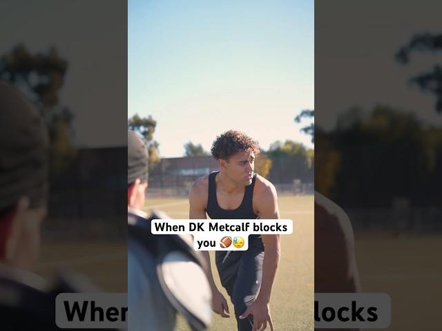 When DK Metcalf has to block you‼️ #footballshorts #nfl #nflfootball