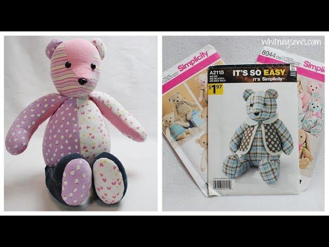 Choosing the BEST Memory Bear Pattern | Memory Bear Sewing Series  | Whitney Sews GIVEAWAY CLOSED