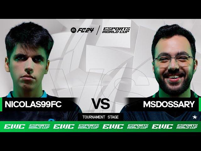 nicolas99fc vs Msdossary | EWC EA FC 24 - Day 2 - Group Stage