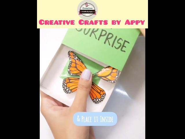 Magical  DIY Flying butterfly  gift  tutorial #subscribe #diy #craft#cutegiftidea #tutorial