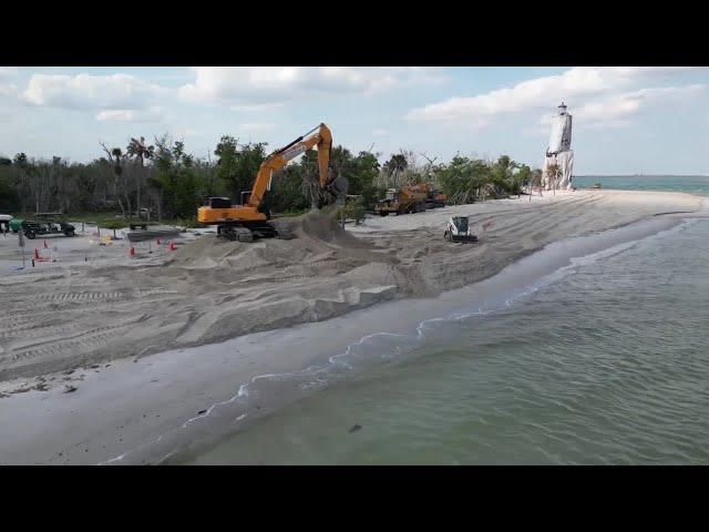 BEFORE AND AFTER: $22 Million Sanibel beach re-nourishment project nears completion