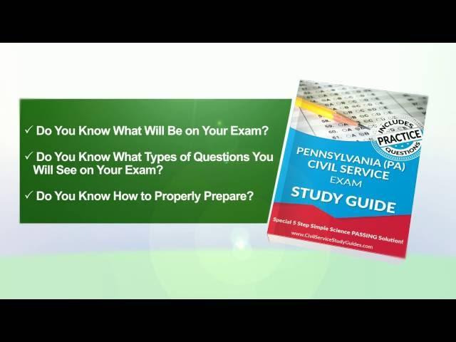 Pennsylvania  Exam Civil Service Test Study Guide