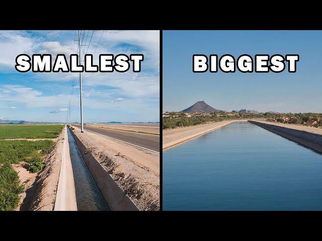 Fishing The SMALLEST & BIGGEST Canals In Arizona (Unexpected)