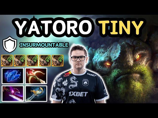  7.36b YATORO TINY Safelane Highlights Insurmountable  High Damage Tiny Carry Meta - Dota 2