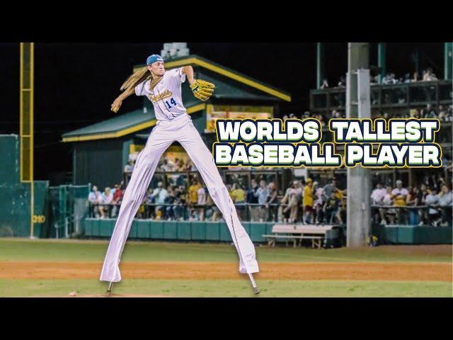 World's Tallest Baseball Player Highlights | Savannah Bananas #Stilts