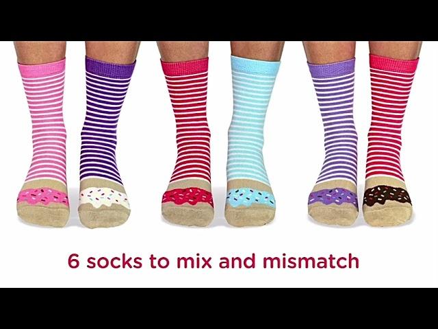 Donuts - Six Odd Sock! Available at Wicked Uncle USA