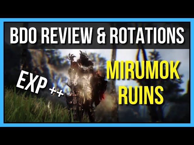The BEST Mirumok Ruins (Trees) Rotation for FAST Experience | Black Desert Online Review