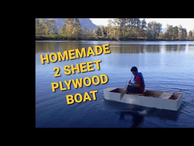 Our 2 Sheet Plywood Homemade Boat