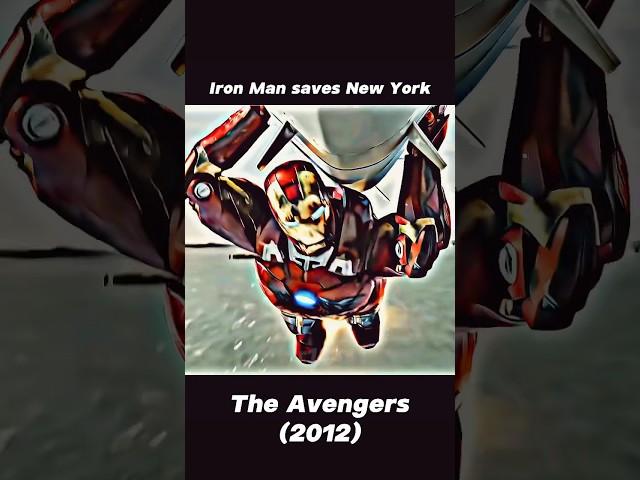 Iron Man saves New york  | Wait for the end #marvel #avengers #ironman #attitude