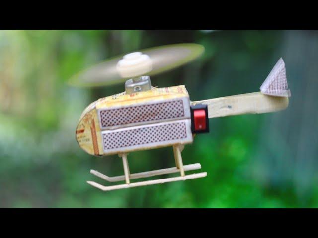 How to Make a Flying Helicopter With Matches and DC Motor