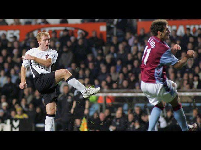 Paul Scholes - incredible volley goal - The most briliant goal