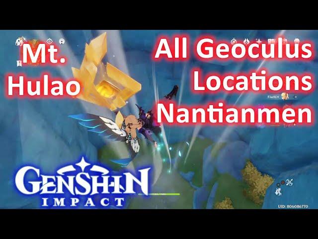 All Geoculus Locations Mt Hulao Nantianmen Genshin Impact