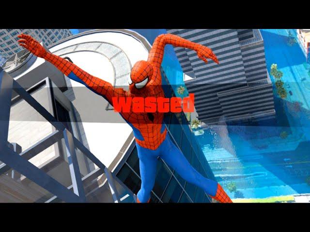 GTA 5 Funny Wasted SPIDERMAN Flooded Los Santos #208 (Funny Moments)