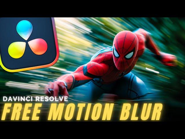 Add Motion Blur in Davinci Resolve 19 FREE | Tutorial