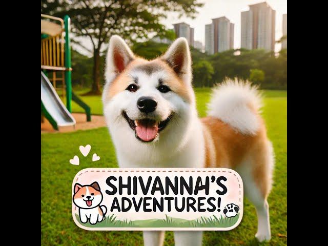 Akita Inu Shivannah's Fun Day at the Dog Park  | Cute & Playful Moments