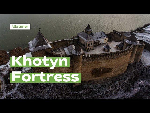 Khotyn Fortress in Ukraine from above · Ukraїner