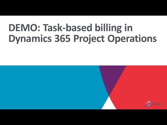 Task-based billing in Dynamics 365 Project Operations​
