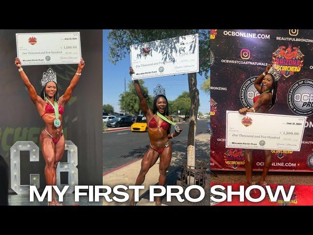 I WON MY FIRST PRO SHOW! | Wellness Natural Pro Bodybuilder !SHOW VLOG | Lots of FOOD