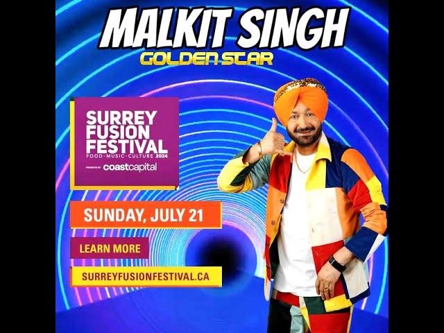 Malkit Singh Golden Star Performing | Surrey Fusion Festival Live | SANJHA TV