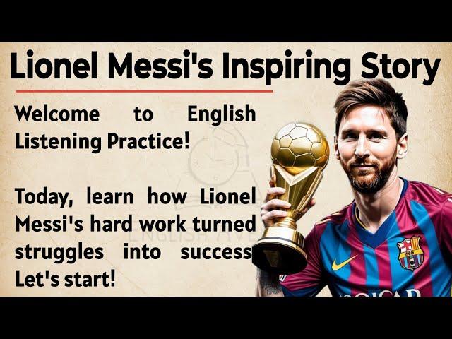 Lionel Messi's Inspiring Story || Learn English Through Story Level 2 || English Listening Practice