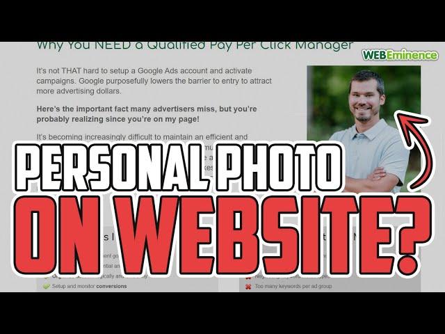 Include Personal PHOTO on Website?? Yes you should and HERE IS WHY.