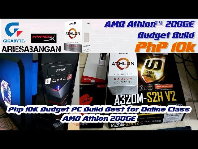 Php 10K Budget PC Build Best for Online Class | AMD Athlon 200GE | ARIESABANGAN