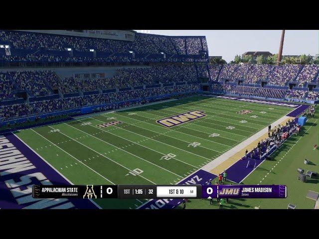 College Football 25 | Appalachian State vs James Madison | NCAA Gameplay PS5