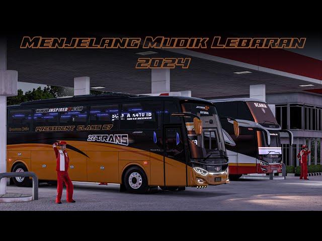 Menjelang Mudik Lebaran 2024!! 27 Trans "HYDRA" Jetbus 3 Single Glass - ETS2 Indonesia