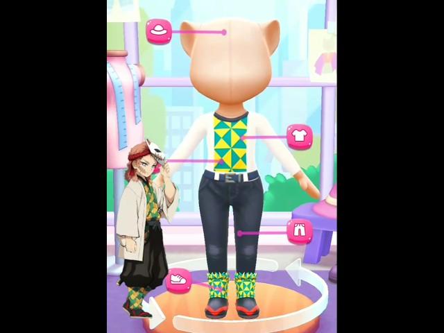 #demonslayer Sabito makeover by my talking angela 2#sabito#shorts