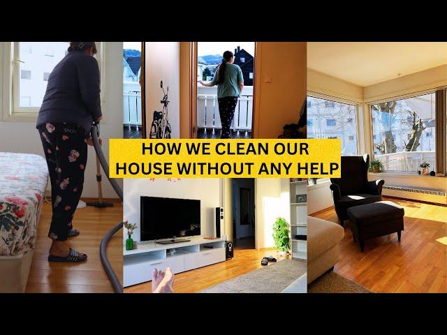 HOW WE CLEAN OUR HOUSE WITHOUT ANY HELP | SUNDAY DEEP CLEANING