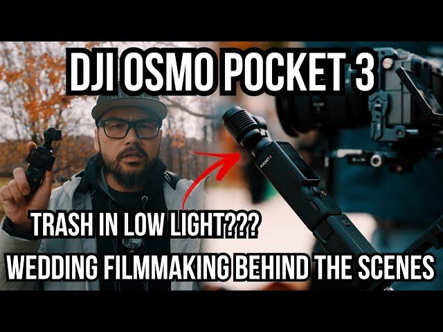 DJI OSMO POCKET 3 - LOW LIGHT vs Sony FX3 ZV-E1 - WEDDING FILMMAKING BEHIND THE SCENES BTS @DJI