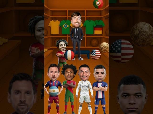 Help Ronaldo Jr Decide! Portugal or PSG Ball?   vs  #shorts