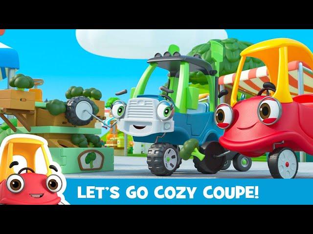 1 HOUR OF COZY COUPE | Too Much CAR-bage + More | Kids Cartoons | Let's Go Cozy Coupe 