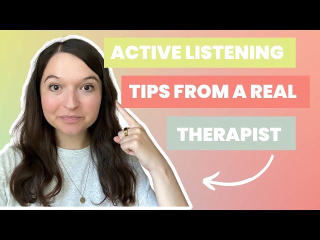 HOW TO BE A GOOD LISTENER || Therapist's best active listening *SECRETS*