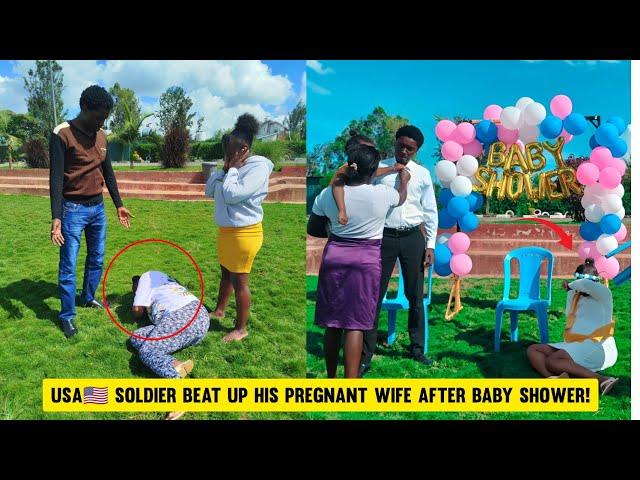 Drama USA Soldier Beat his Pregnant wife Kumbe wife alimpa pesa ya kuenda USA Miscarriage?