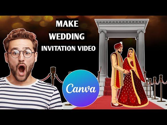 Make Wedding Invitation Video Card | Wedding Digital Card In Canva for Free