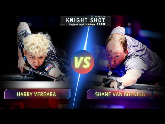 HARRY VERGARA VS SHANE VAN BOENING | KNIGHT SHOT OPEN 2024 #billiards #highlights #9ballpool