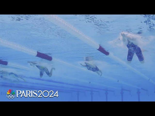 Underwater cam: Team USA's world record in women's medley relay | Paris Olympics | NBC Sports