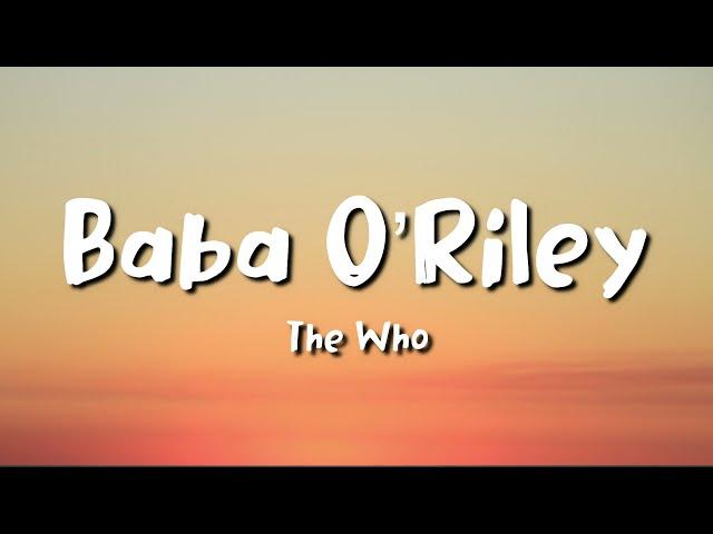 The Who - Baba O’Riley (lyrics)