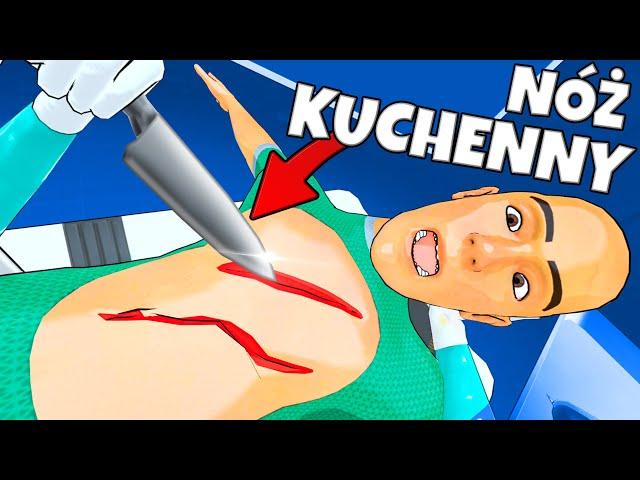 ️ ROBIE OPERACJE NOŻEM KUCHENNYM!? | SURGINEER |