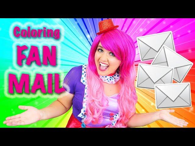 My Biggest Fan Mail Haul EVER! Coloring Fan Art and More! Prismacolor Pencils | KiMMi THE CLOWN