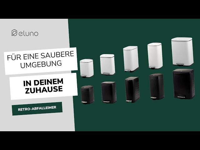 Retro Abfalleimer für dein Zuhause - perfekt für Badezimmer, Küche und Wohnbereich | eluno