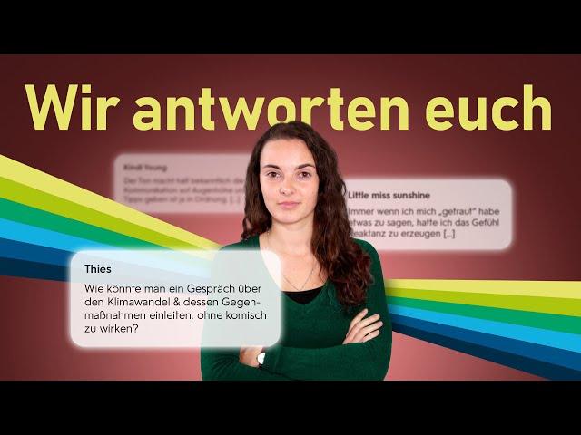 Wir beantworten eure Fragen | klima:kommunikation