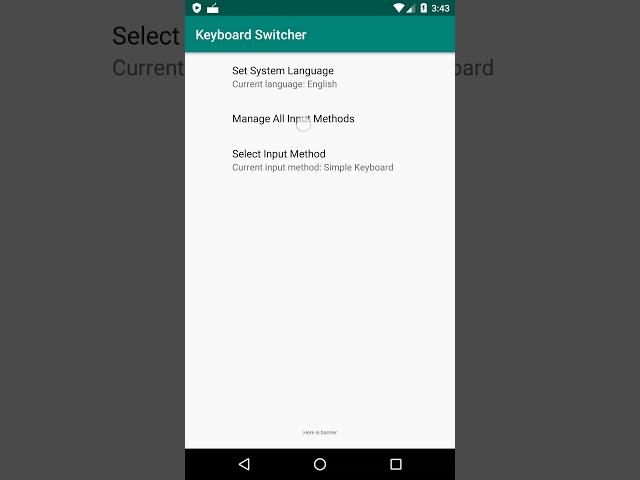 App: How to quickly switch between multiple keyboardsinput methods