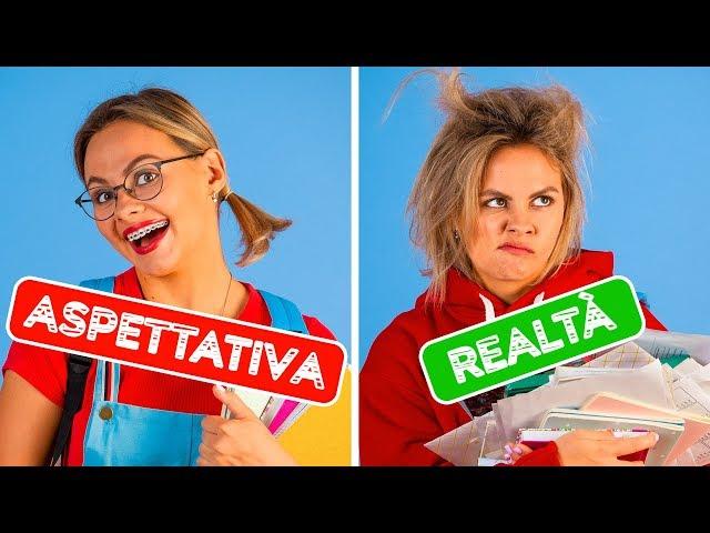 IL RITORNO A SCUOLA: ASPETTATIVA CONTRO REALTÀ || Situazioni divertenti da 123 GO!