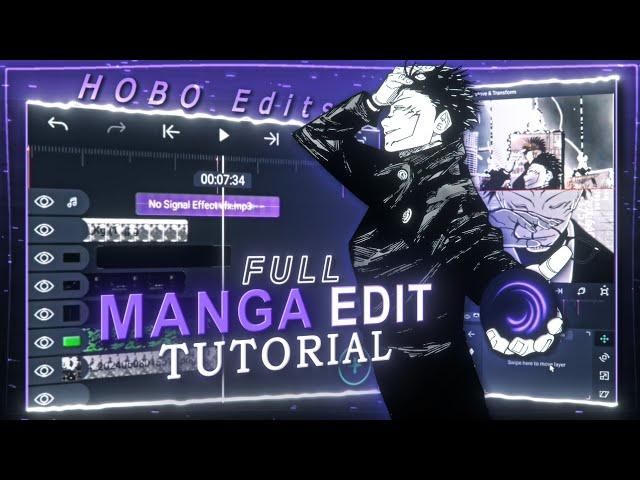 Full manga edit tutorial on alight motion