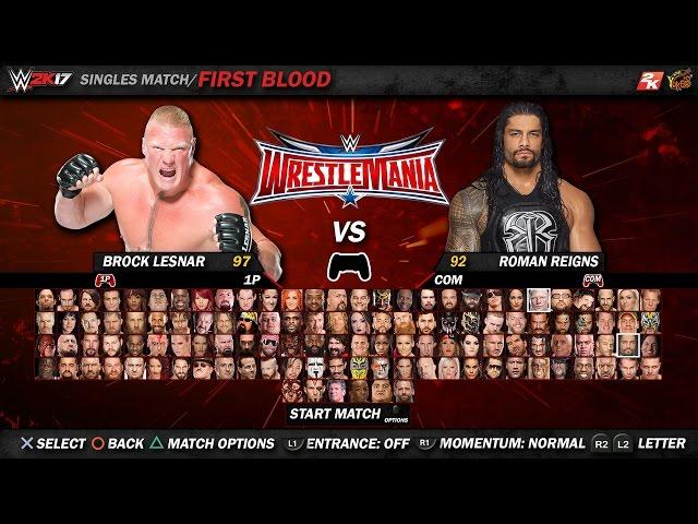 WWE 2K17 FIRST BLOOD MATCH Gameplay! (PS4/XBOX ONE) - WWE 2K17 Concept