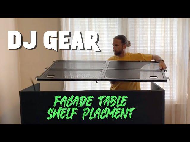 Switching the shelf position on the ProX MESA MEDIA MK2 DJ Facade Table Workstation with DJ Suspence